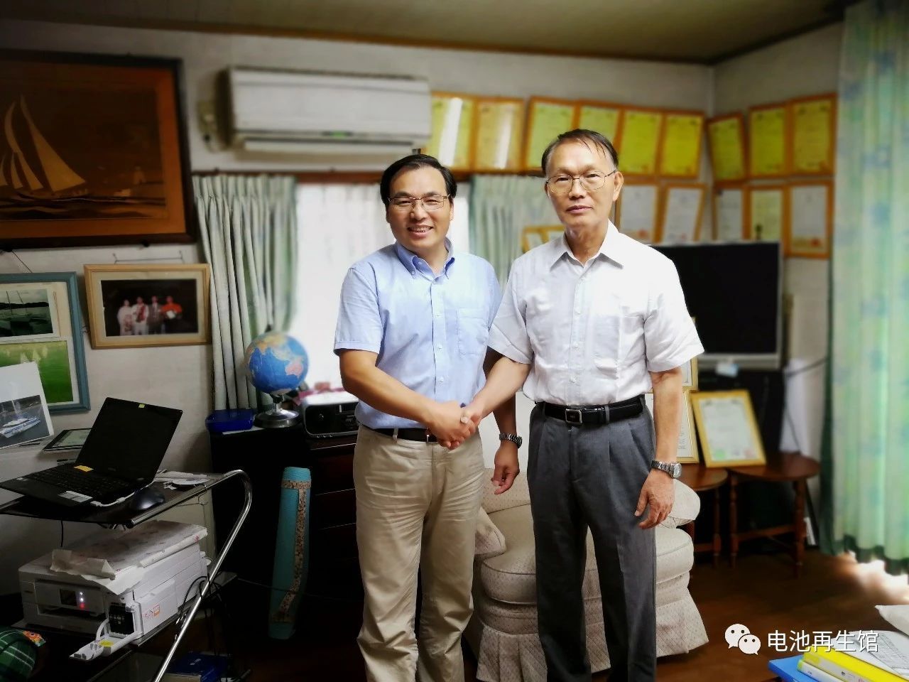 2018/08/22 我公司与日方达成就“蓄电池100%完全再生技术合作项目”双方互为唯一合作伙伴协议